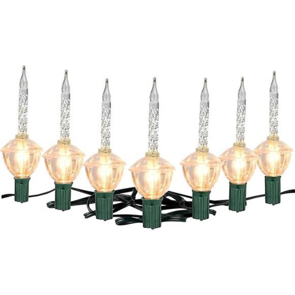 Christmas Bubble Lights 11 Ft Bubble String Lights with 7 Bubble Light Bulbs - Picture 3 of 8